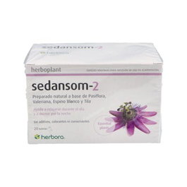 HERBORA Sedansom Nº 2 20Sbrs Infusión Relajante con Pasiflora, Valeriana, Espino Blanco y Tila
