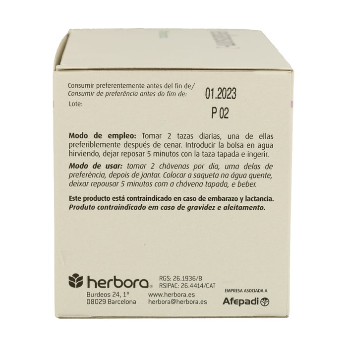 Herbora Sedansom Nº2 20 bolsitas infusoras de 1.5 g