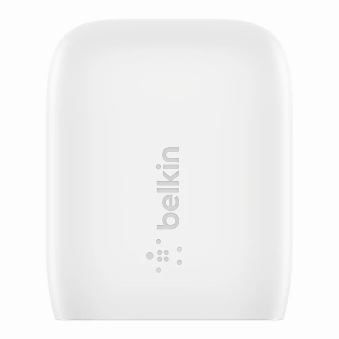 Belkin WCA006VF1MWH-B6 Cargador de Pared USB-C 20W con Carga Rápida PD 3.1 y Cable USB-C a Lightning de 1m - Blanco