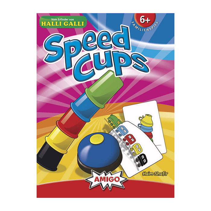AMIGO Speed Cups Juego de Cartas Familiar para Acumulacion - 2 a 4 Jugadores, Recomendado 6+ Anos (03780)