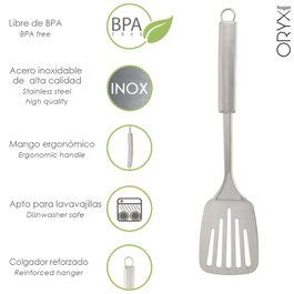 ORYX Rasera de Cocina en Acero Inoxidable 7,5 x 35,5 cm