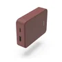 Hama 00201714 Batería Externa Powerbank 10000 mAh Rojo - Carga Rápida, 2 Puertos (USB-C y USB-A), Compacta y con Protecciones