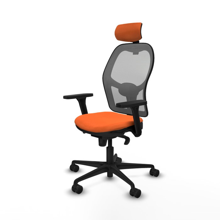 PIQUERAS Y CRESPO Silla de oficina Jorquera Naranja y Gris