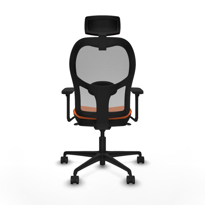 PIQUERAS Y CRESPO Silla de oficina Jorquera Naranja y Gris