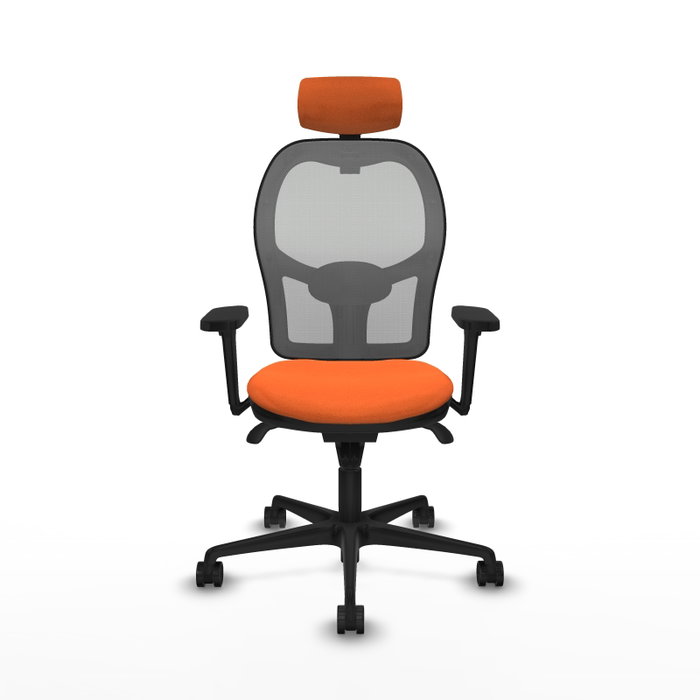 PIQUERAS Y CRESPO Silla de oficina Jorquera Naranja y Gris
