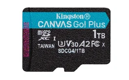 Kingston Technology Canvas Go Plus 1 TB microSDXC Gen4 200R A2 U3 Clase 10 UHS-I Tarjeta de Memoria