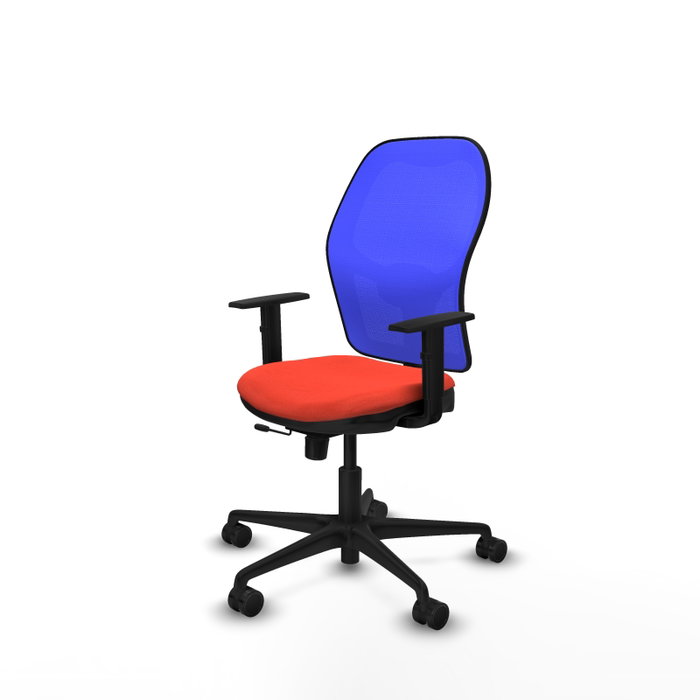 PIQUERAS Y CRESPO Silla de oficina Jorquera Sincro/Traslack Naranja oscuro y Azul