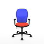 PIQUERAS Y CRESPO Silla de oficina Jorquera Sincro/Traslack Naranja oscuro y Azul