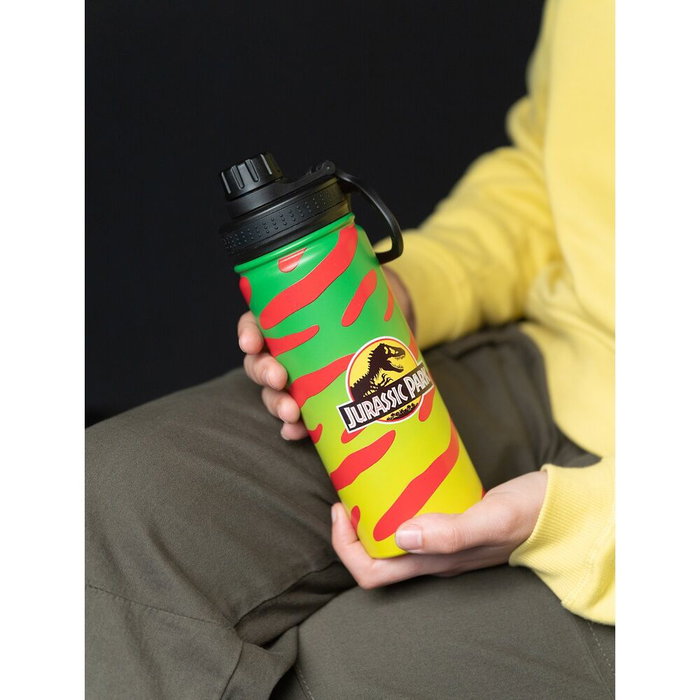 ERIK Botella de Acero Inoxidable Jurassic Park 500ml Doble Pared Tapón Hermético