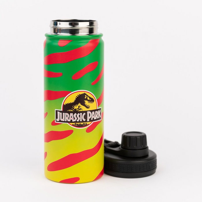 ERIK Botella de Acero Inoxidable Jurassic Park 500ml Doble Pared Tapón Hermético