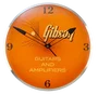 Gibson Reloj de Pared Iluminado Vintage Kalamazoo Orange Gibson