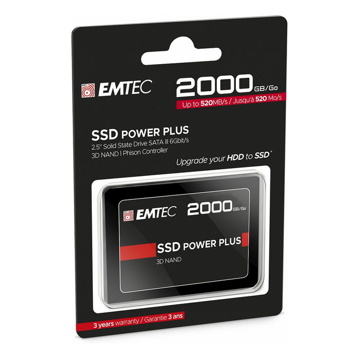 Emtec PHISON Disco SSD 2TB 3D NAND SATA III 2.5" (6.3cm) para Ordenador
