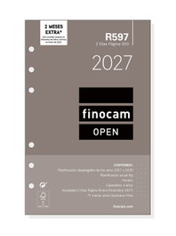 FINOCAM Recambio Agenda Anual 2027 R597 Open 500 117x181 2D/P