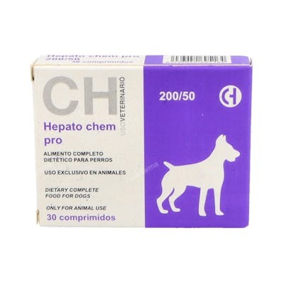 CHEMICAL IBERICA VET Hepato Chem Pro 200/50 30 Comprimidos