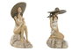 DKD Home Decor Figura de Resina Chica Sombrero Surtido (2 unidades)