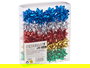 PINCELLO Lazo Brillo PVC 6cm (Amarillo, Azul, Plata, Rojo, Verde) - Pack de 40 unidades (Set de 12)