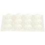 Je cherche une Idee Tope Protector Adhesivo Juego de 50 Piezas Antirruido, 3 Tamaños Surtidos para Puertas y Muebles
