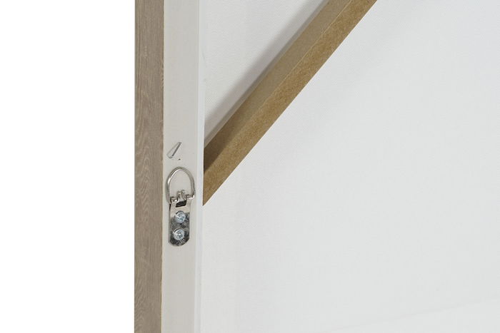 DKD Home Decor Cuadro Abstracto Beige Blanco 83 x 83 x 4.5 cm (2 Unidades)