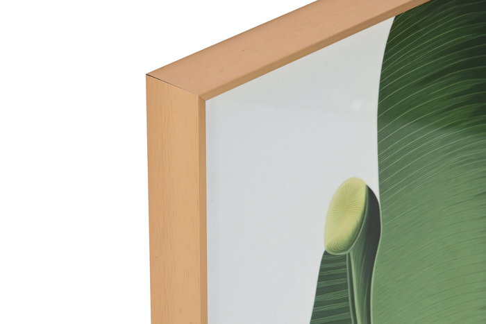 DKD Home Decor Cuadro de Aluminio Hojas de Palmera 80x80 cm (Pack de 2)
