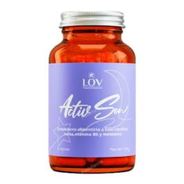 LOV NATURAL SOLUTIONS Activ Son 30 Caps Triptófano Melisa Vitamina B6 Melatonina para Sueño Reparador y Sistema Nervioso