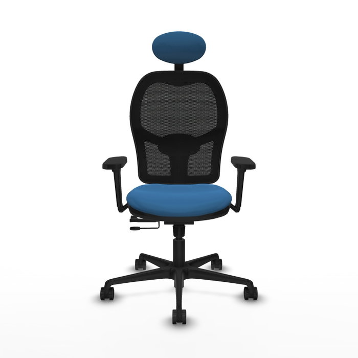 PIQUERAS Y CRESPO Silla de oficina Jorquera con mecanismo Sincro/Traslack Azul claro PIQUERAS Y CRESPO Silla de oficina Jorquera con mecanismo Sincro/Traslack Azul claro