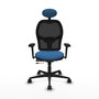PIQUERAS Y CRESPO Silla de oficina Jorquera con mecanismo Sincro/Traslack Azul claro