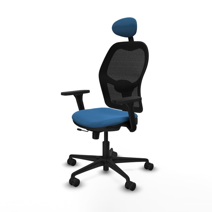 PIQUERAS Y CRESPO Silla de oficina Jorquera con mecanismo Sincro/Traslack Azul claro PIQUERAS Y CRESPO Silla de oficina Jorquera con mecanismo Sincro/Traslack Azul claro