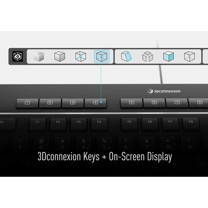 3Dconnexion Keyboard Pro with Numpad Negro QWERTY Internacional 3Dconnexion Keyboard Pro with Numpad Negro QWERTY Internacional
