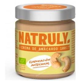 NATRULY Crema de Anacardo 100% Vegana Orgánica Artesanal Sin Azúcar Sin Gluten Sin Lactosa Sin Aceite de Palma 200Gr