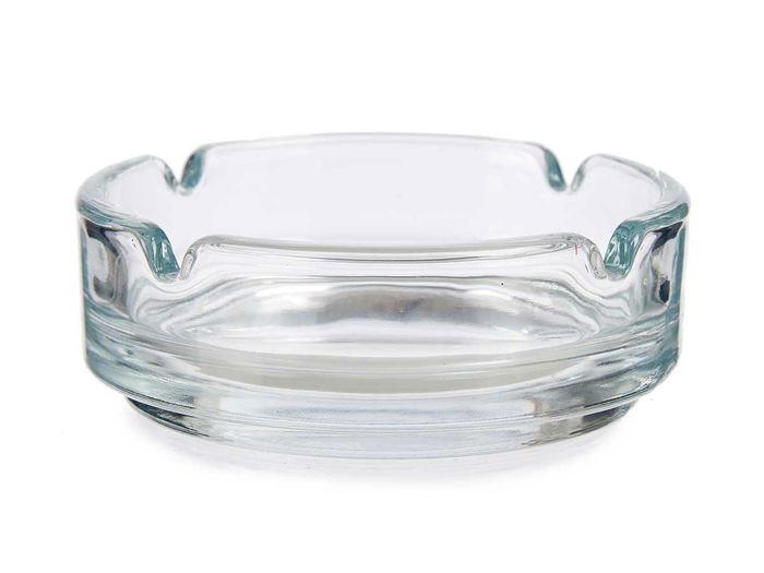 Vivalto Set 2 Cenicero Vidrio Transparente 9 cm (Set de 36)