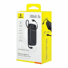 Baseus Batería de Polímero de Litio 20000 mAh Negro
