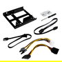 Unykach Kit Adaptador SSD 2.5 Pulgadas a 3.5 Pulgadas para 2 Unidades HDD/SSD Metal Negro