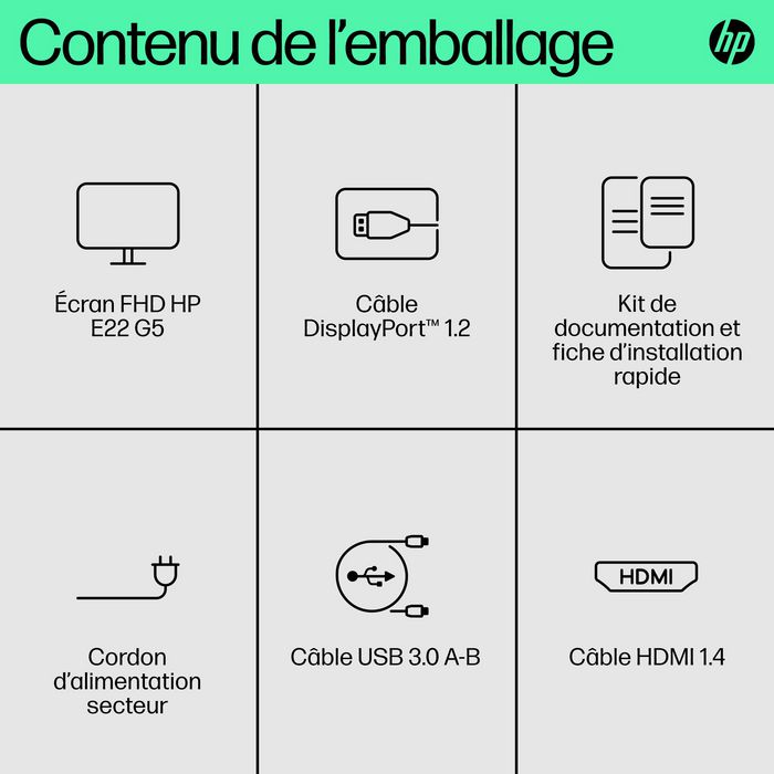 HP E22 G5 Monitor FHD HP E22 G5 Monitor FHD