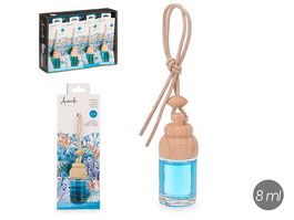 Acorde Ambientador de Coche Oceano, Fragancia Azul en Recipiente de Vidrio de 8 ml, Dimensiones: 2.5 x 6 x 2.5 cm (Set de 24)