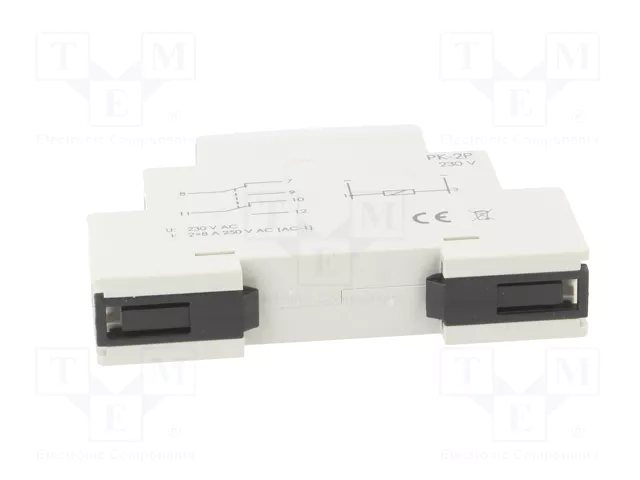 F&F Relé de instalación monoestable DPDT 230VAC 8A