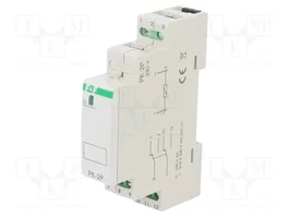 F&F Relé de instalación monoestable DPDT 230VAC 8A