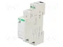 F&F Relé de instalación monoestable DPDT 230VAC 8A