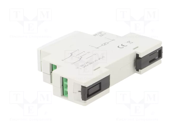 F&F Relé de instalación monoestable DPDT 230VAC 8A