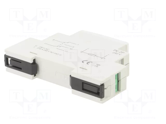 F&F Relé de instalación monoestable DPDT 230VAC 8A
