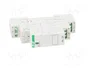 F&F Relé de instalación monoestable DPDT 230VAC 8A