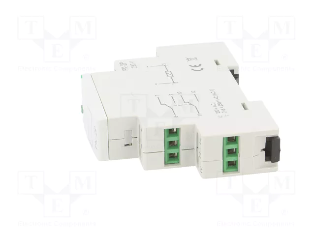 F&F Relé de instalación monoestable DPDT 230VAC 8A