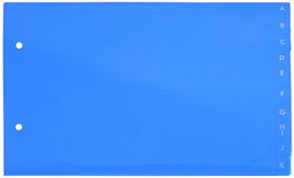 Indice Iberplas Pvc Alfabetico 4º Apdo. 20 Pestañas 2 Taladros