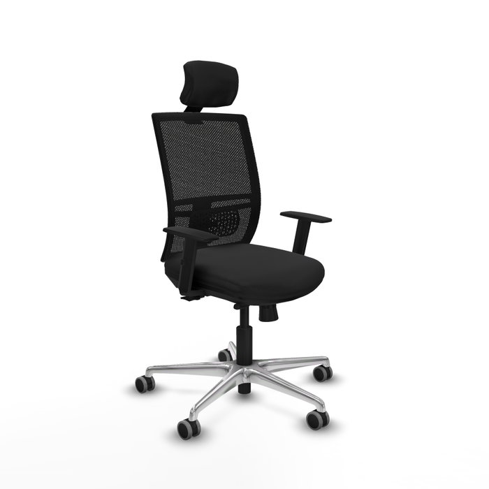 PIQUERAS Y CRESPO Silla de oficina Yunquera con mecanismo Sincro/Traslack en Similpiel Negro PIQUERAS Y CRESPO Silla de oficina Yunquera con mecanismo Sincro/Traslack en Similpiel Negro