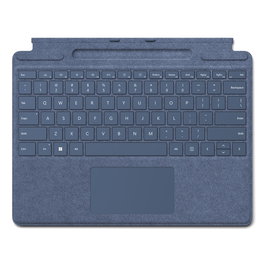 Microsoft Teclado con Funda Surface Pro 8 / Surface Pro X - Layout QWERTY Inglés - Color Azul Oscuro (Sapphire) - Touchpad - Microsoft Cover Port