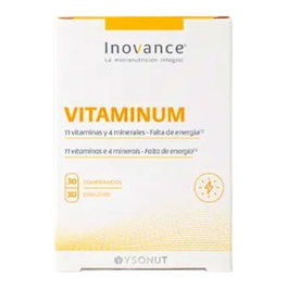 INOVANCE Vitaminum Vit & Min 30 Comp. Vitaminas y Minerales para Energía y Reducción del Cansancio con Mejor Asimilación