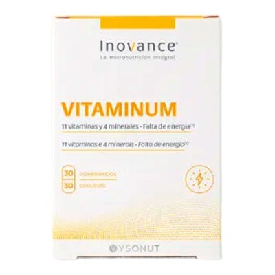 INOVANCE Vitaminum Vit & Min 30 Comp. Vitaminas y Minerales para Energía y Reducción del Cansancio con Mejor Asimilación INOVANCE Vitaminum Vit & Min 30 Comp. Vitaminas y Minerales para Energía y Reducción del Cansancio con Mejor Asimilación