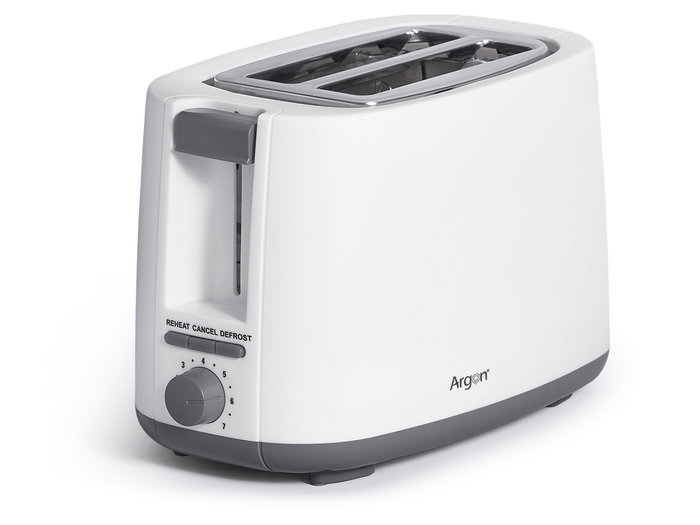 Argon Tostador Doble Blanco Mate 750W 26.5 x 17.2 x 15.2 cm (Set de 6)