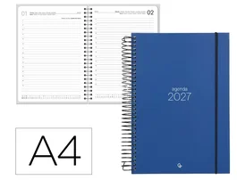 Liderpapel Agenda Olbia 2027 Día por Página A4 Azul