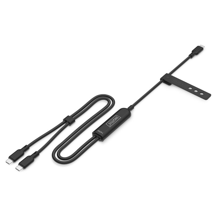 Digitus Cable de carga USB-C 2en1 140W 1,8m Negro