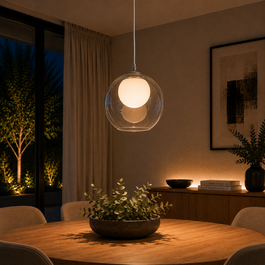 Ideal Lux Lámpara Colgante Nemo de Cristal